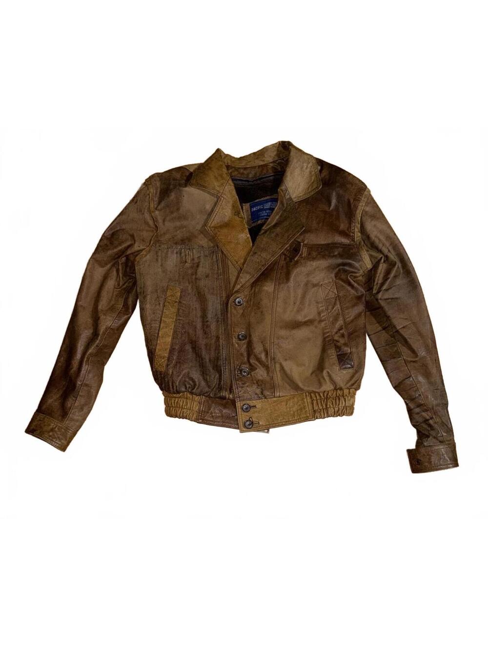 Vintage Pacific Leather Tailor Brown Leather Jacket